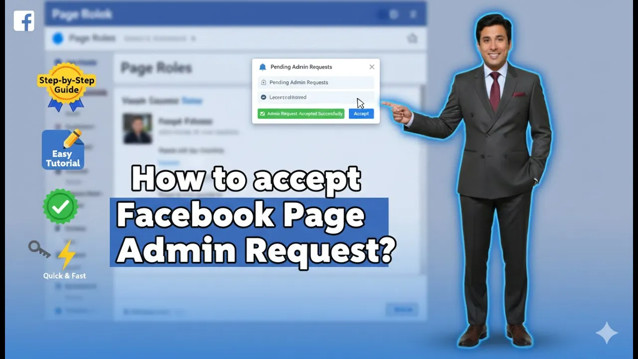 How to Accept Facebook Page Admin Request?