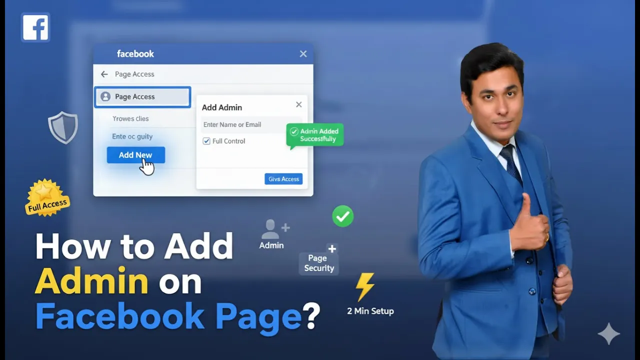 In this article we are going to discuss about How to add Admin on Facebook Page