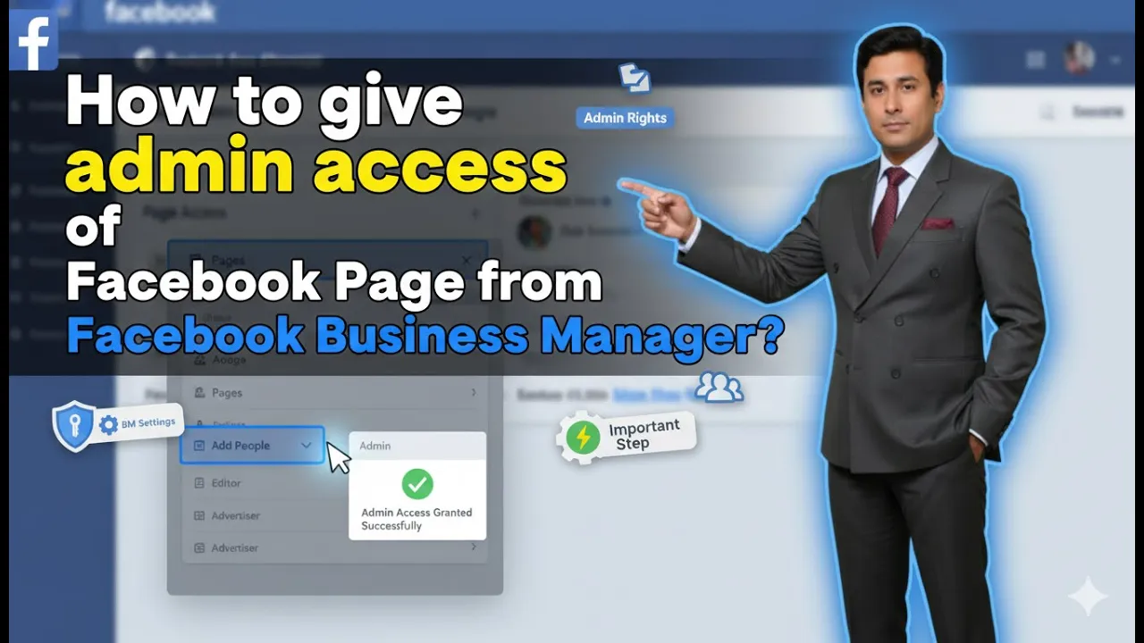 In this article we are going to discuss about How to give Admin access of Facebook Page through Meta Business Suite