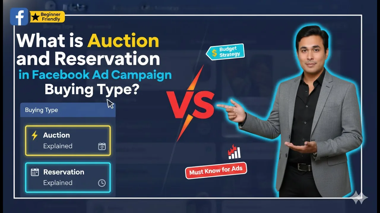 What is Auction and Reservation in Meta Ads Campaign Buying Type?