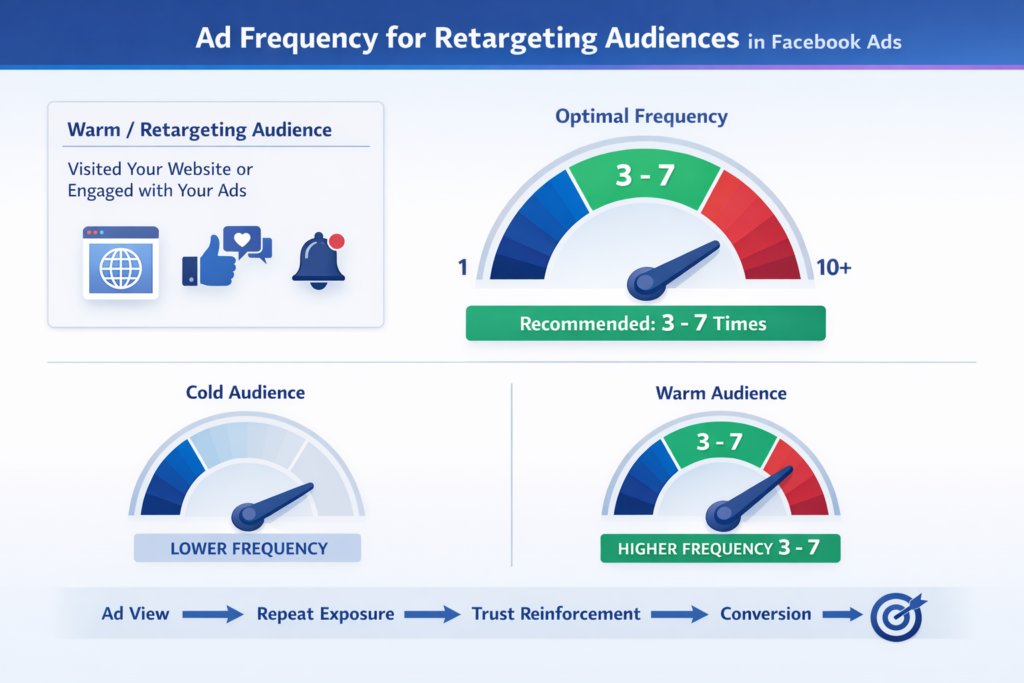 Good ad frequency for Facebook retargeting campaigns