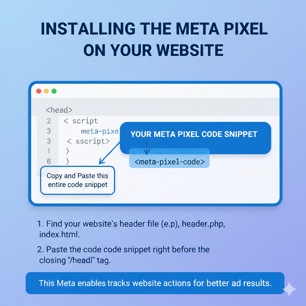 Add Meta Pixel to Website Header