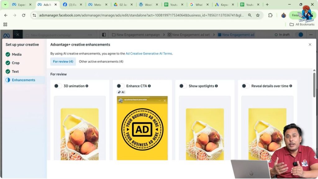 Advantage+ Creative Enhancements