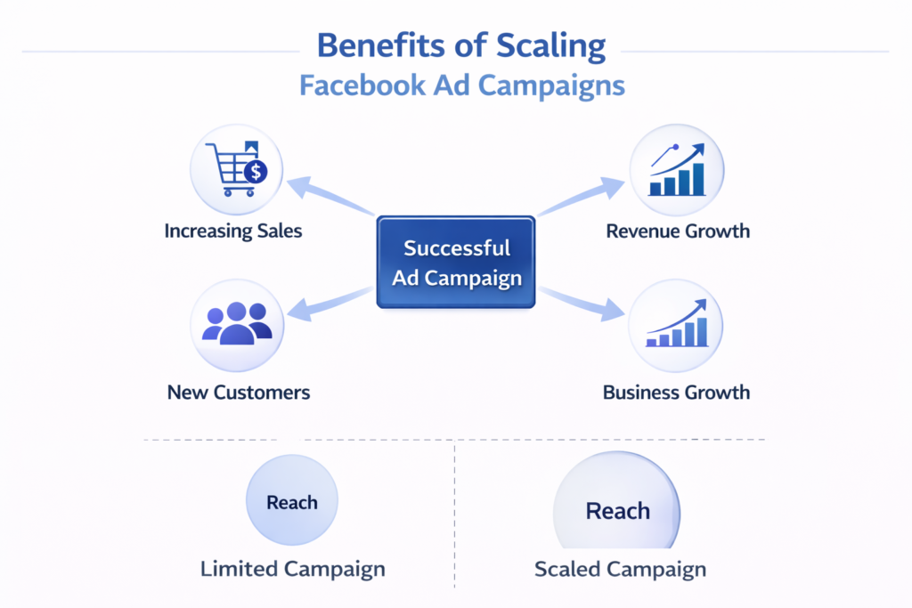 Benefits of scaling Facebook ad campaigns for business growth