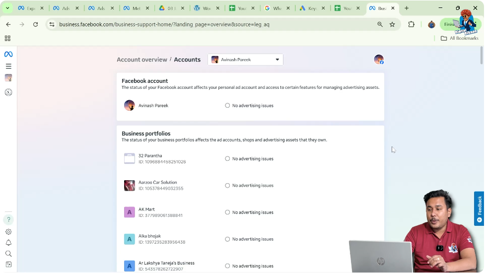 Checking Client Ad Account Status