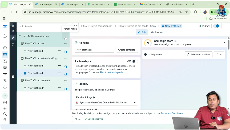 Click on the three dots