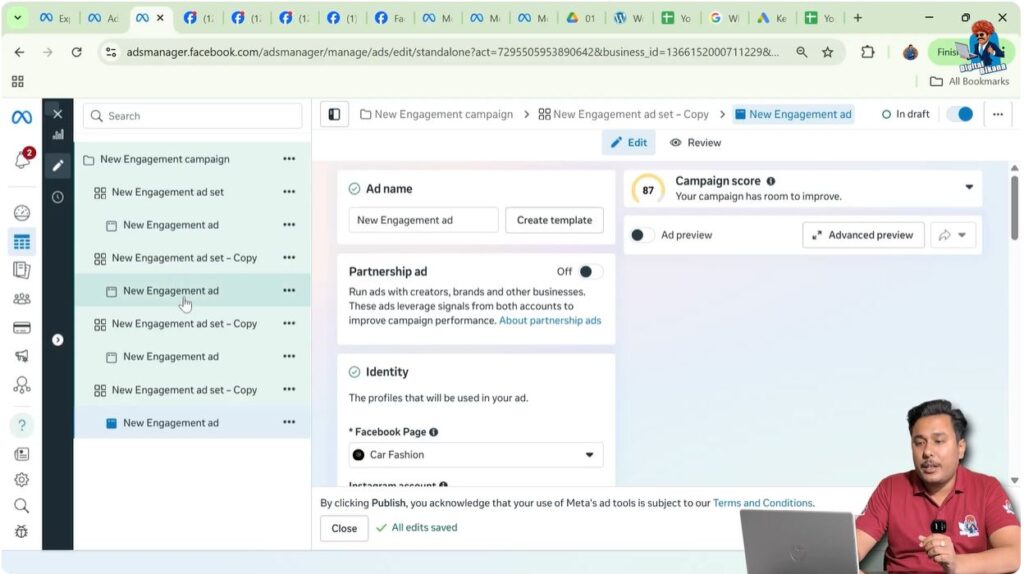 Reviewing ad sets to decide which ones need deletion