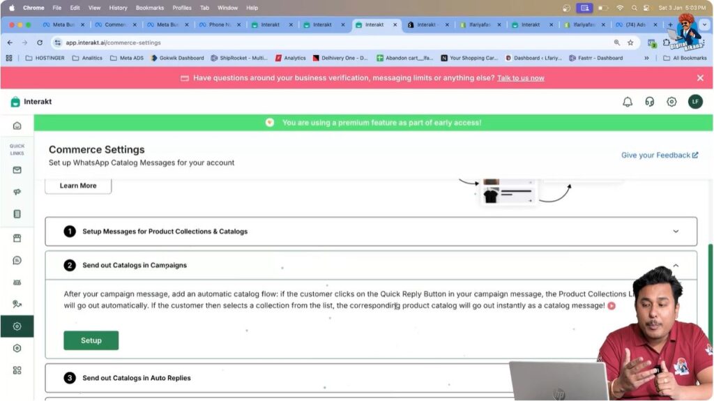 Enable sending product collection and catalog messages to users on WhatsApp API