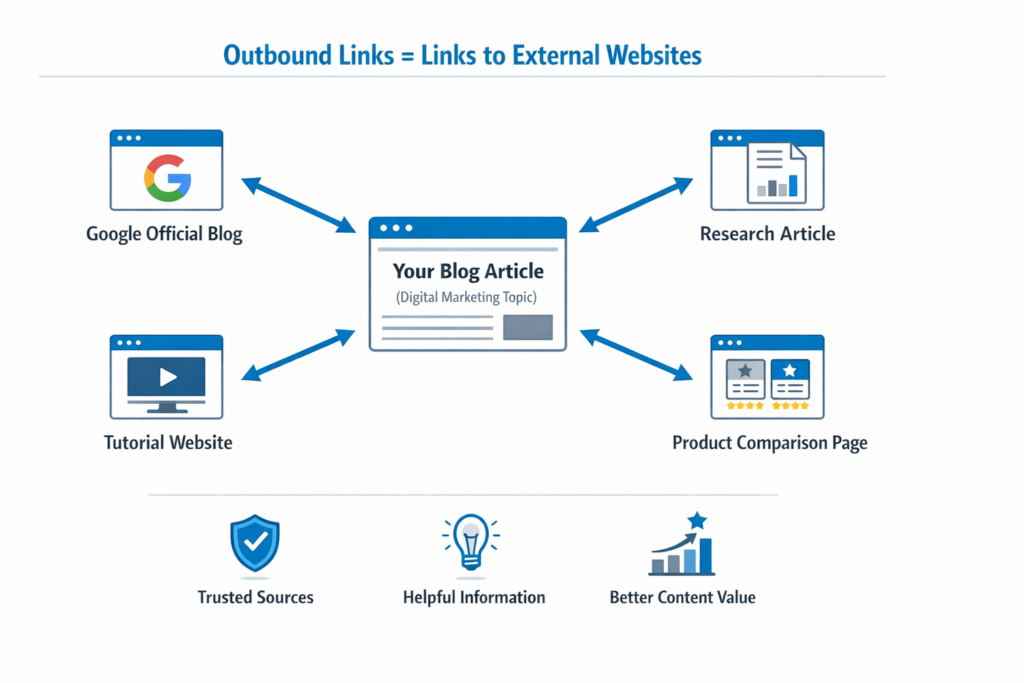 Example of Outbound Links showing blog content linking to external resources