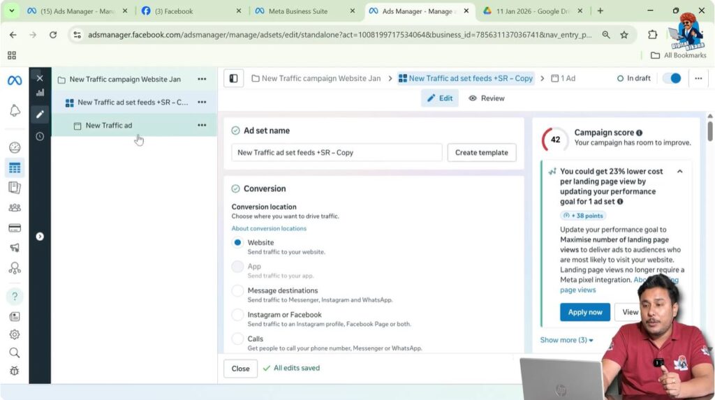 Go to the Ad Creative Level