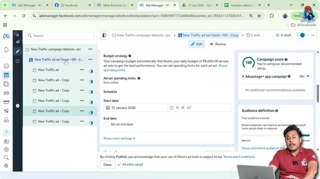 Go to the Ad Set Level