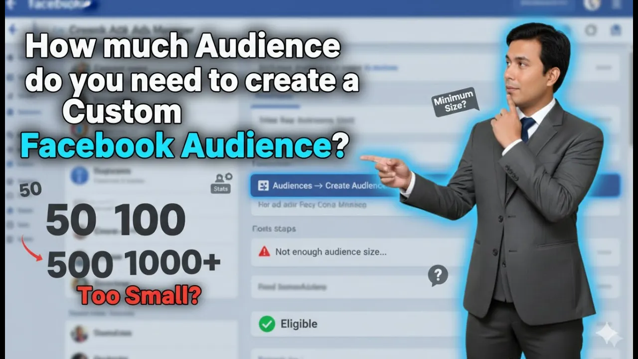 In this article we are going to discuss about How much Audience do you need to create a Custom Facebook Audience