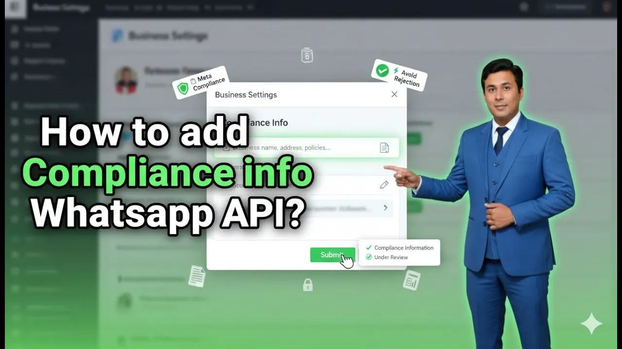How to add Compliance info on Whatsapp Business API?