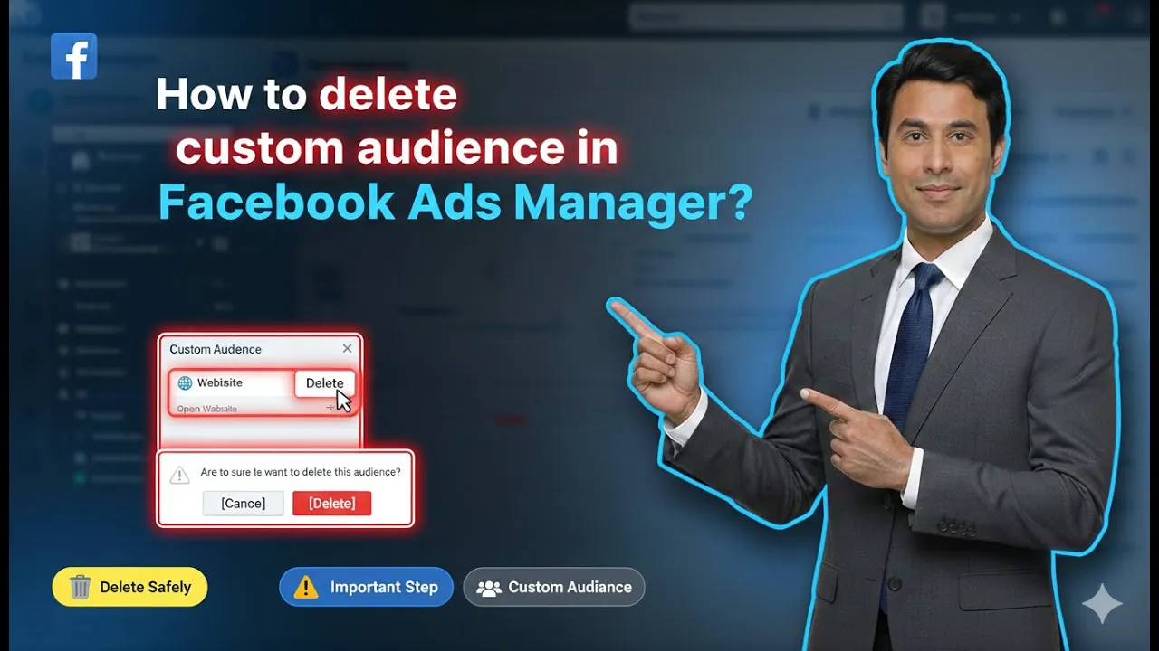 How to Delete Custom Audience in Facebook Ads Manager?