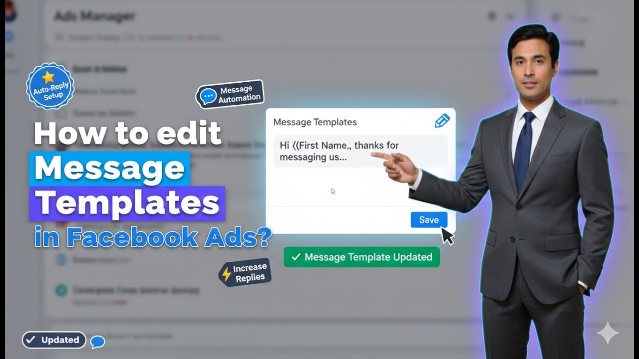 In this article we are going to discuss about How to edit Facebook Ads Message Templates