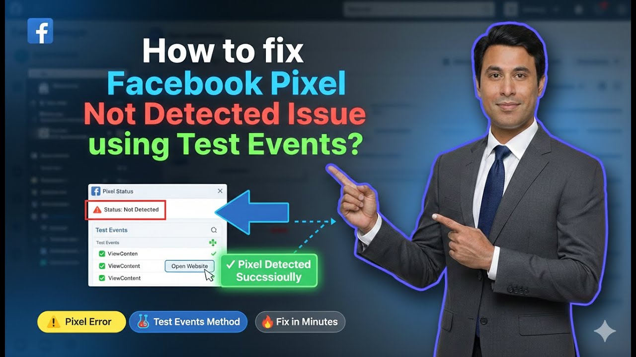 How to fix Facebook Pixel Not Detected Issue using Test Events?