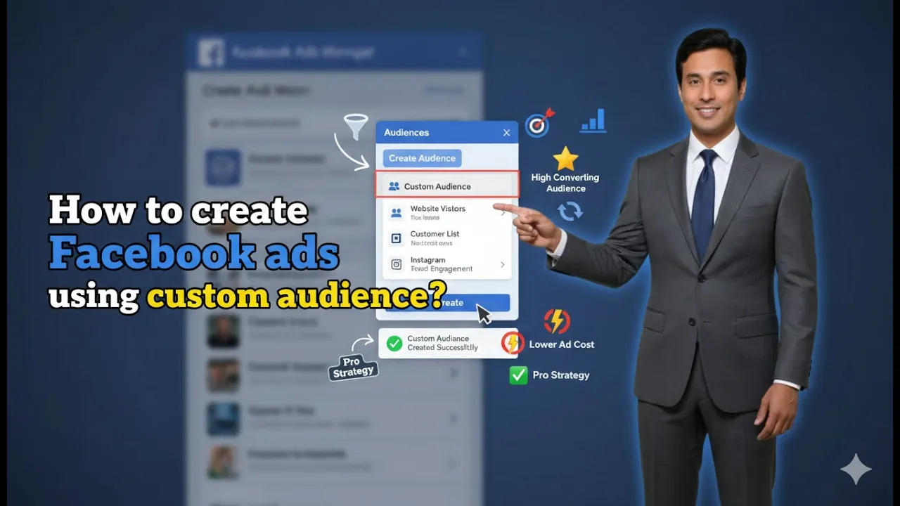 In this article we are going to discuss about How to run Facebook ads using custom audience