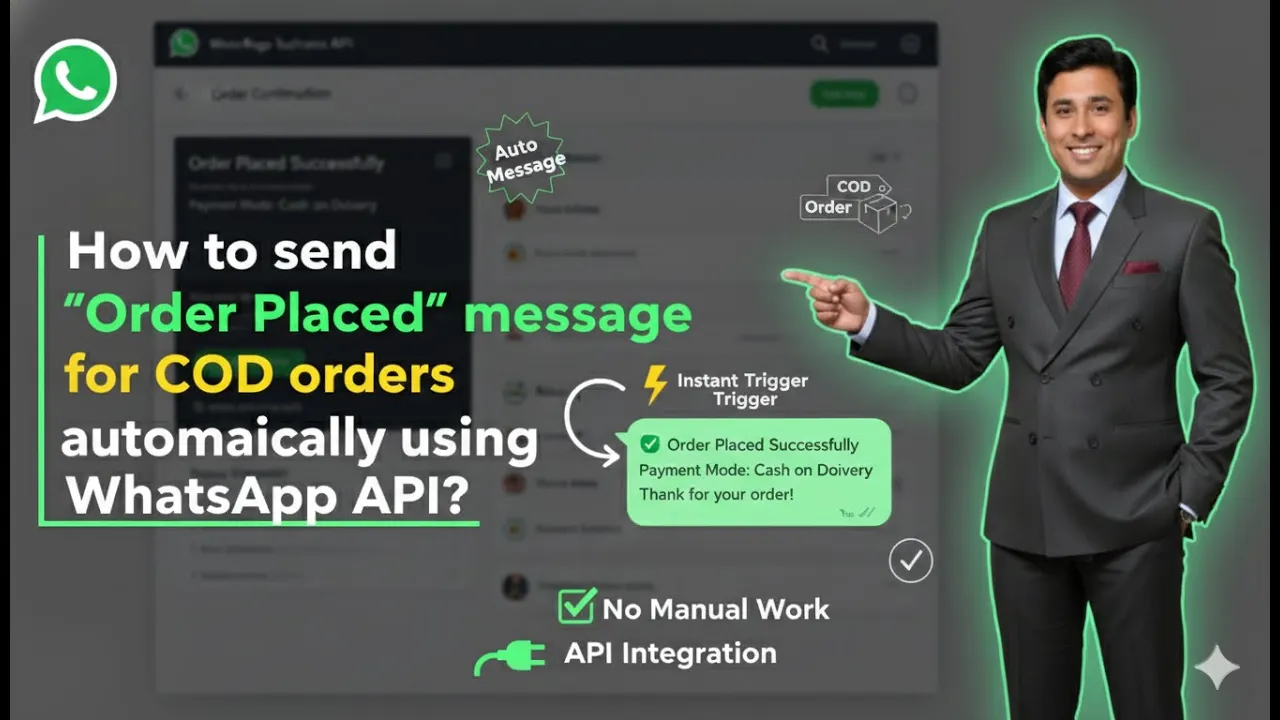 How to Send Order Placed Messages for COD Orders Using WhatsApp API?