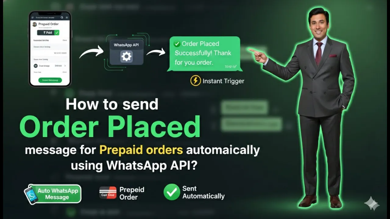 How to Send Order Placed Messages for Prepaid Orders Using WhatsApp API?
