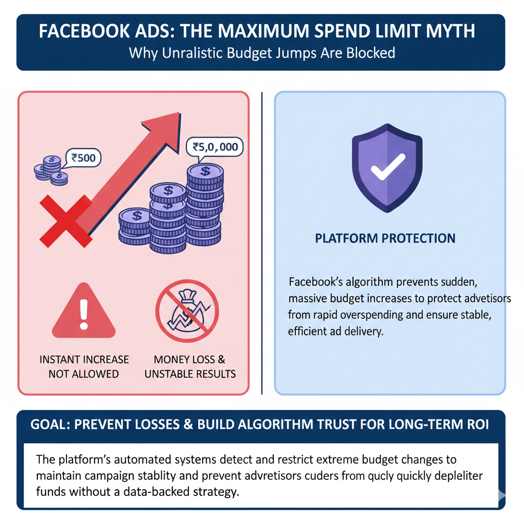 Common misconceptions about maximum daily spend limit in Facebook Ads