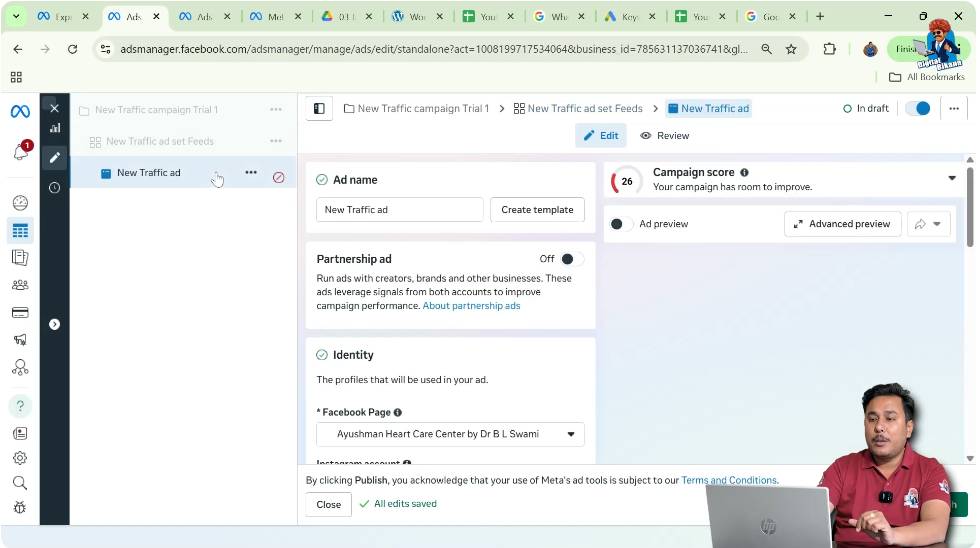 Accessing ad creative level in Meta Ads Manager