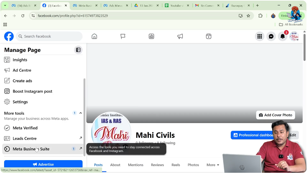 Open Meta Business Suite