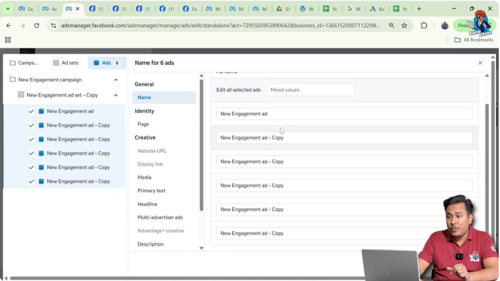 Renaming Multiple Ad Sets Together