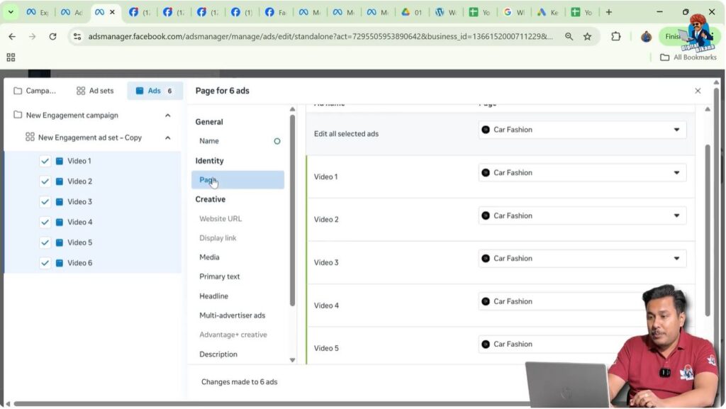 Review the Page Section