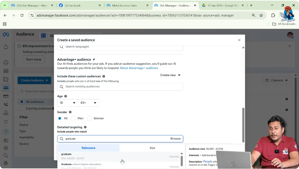 Saved Audience Usage