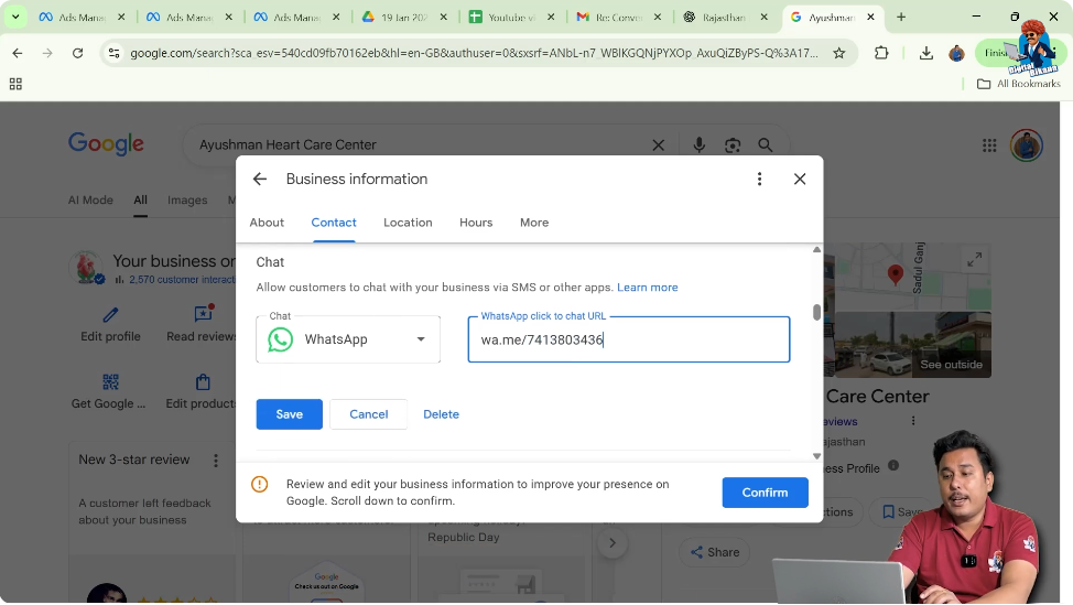 Understanding WhatsApp click to chat URL format for Google My Business listing