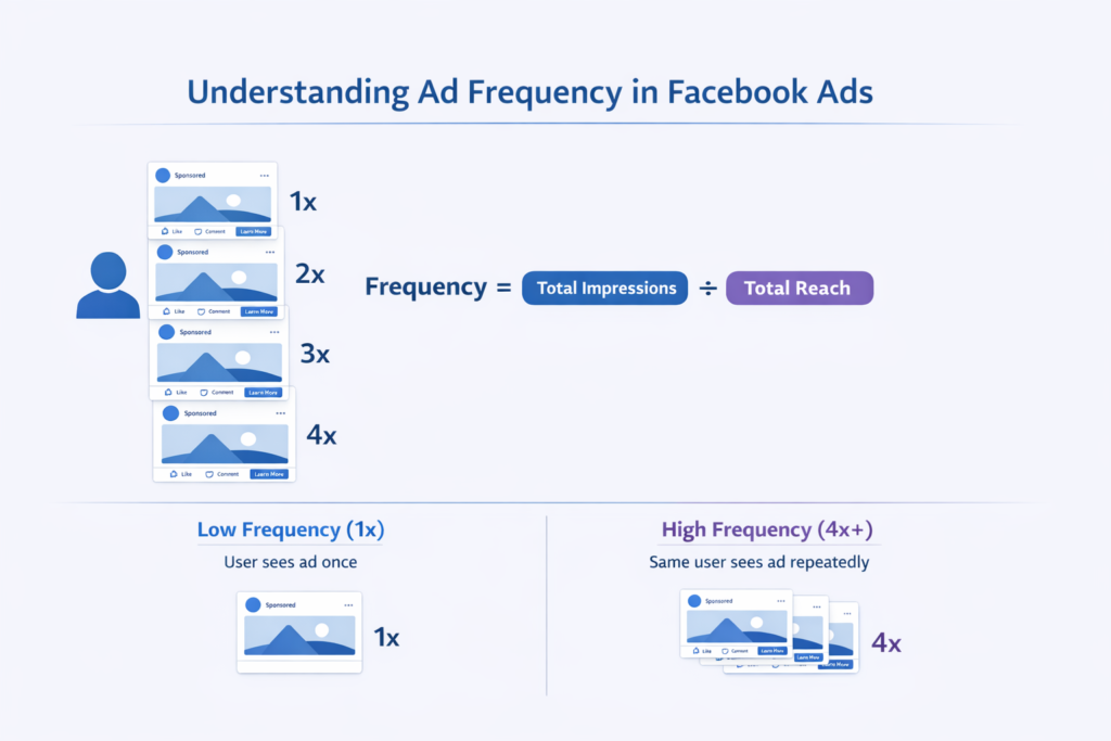 Understanding ad frequency metric in Facebook ads