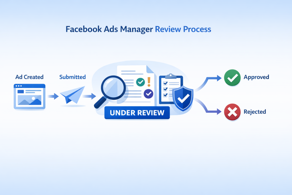 Meaning of Facebook ad campaign under review status