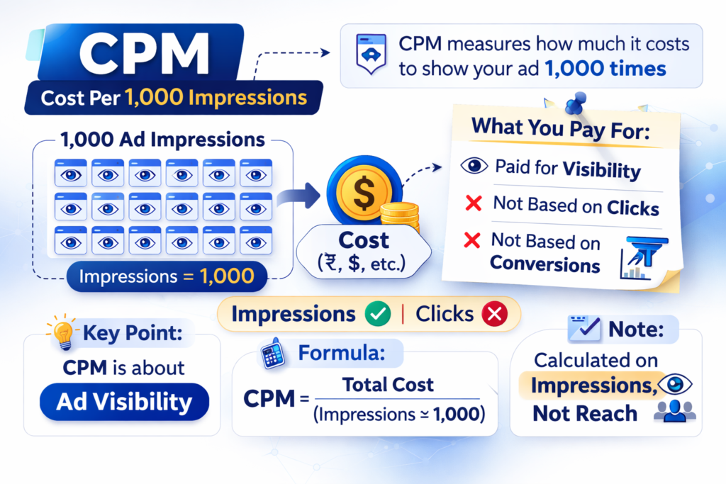 What is CPM in Facebook ads cost per thousand impressions explained