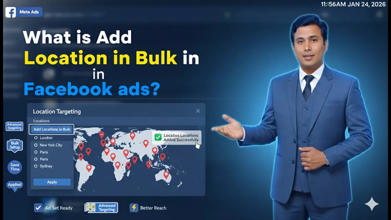 What is Add Location in Bulk in Facebook Ads?