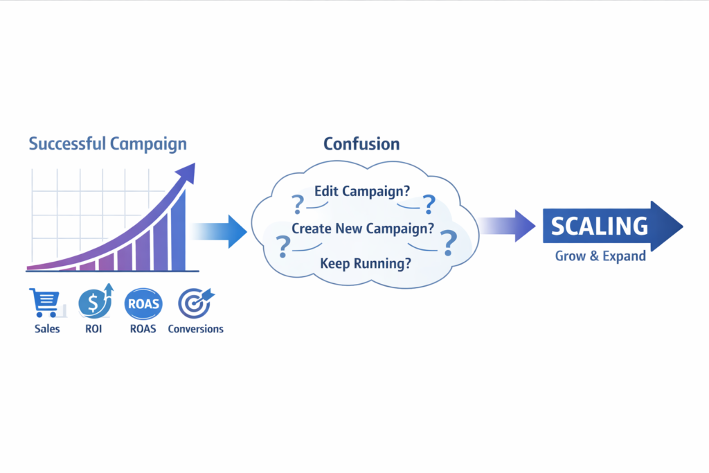 What is scaling in Facebook ads explained with vertical and horizontal methods
