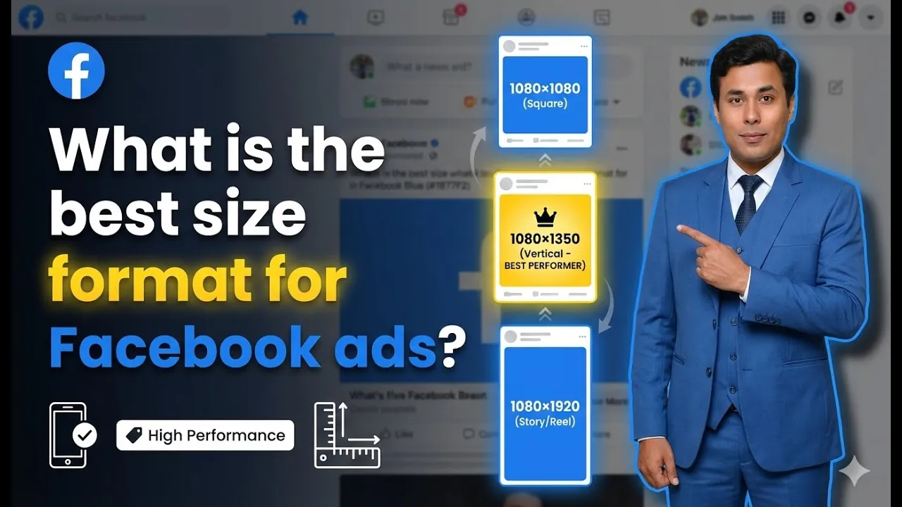 What is the best size format for Facebook ads?