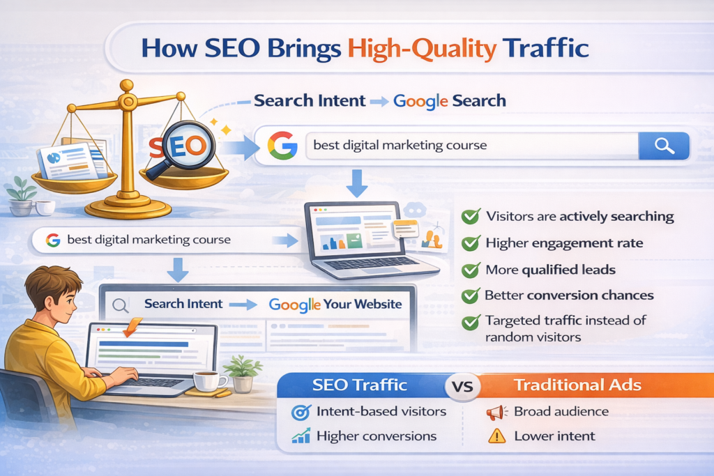 how seo brings high quality traffic