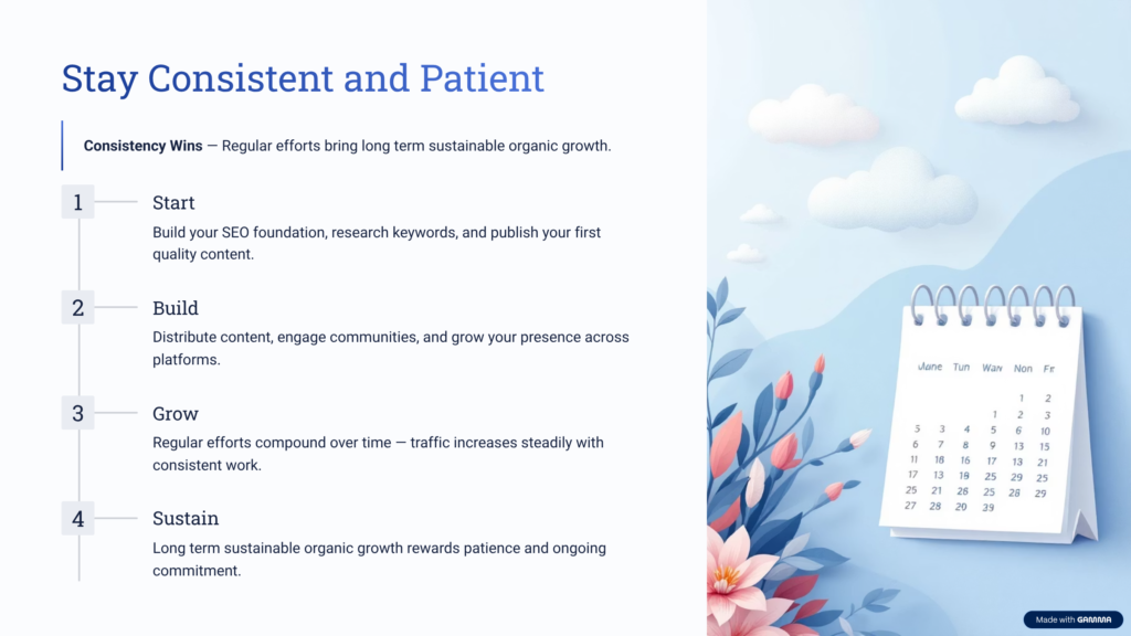 Importance of Consistency and Patience