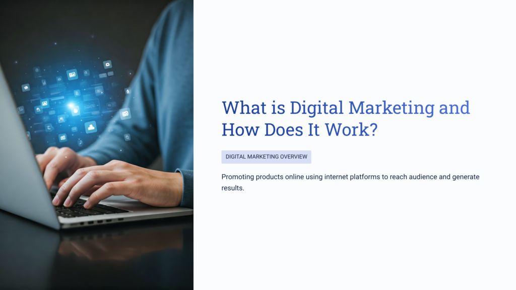 introduction to digital marketing concept using internet and online platforms for business growth