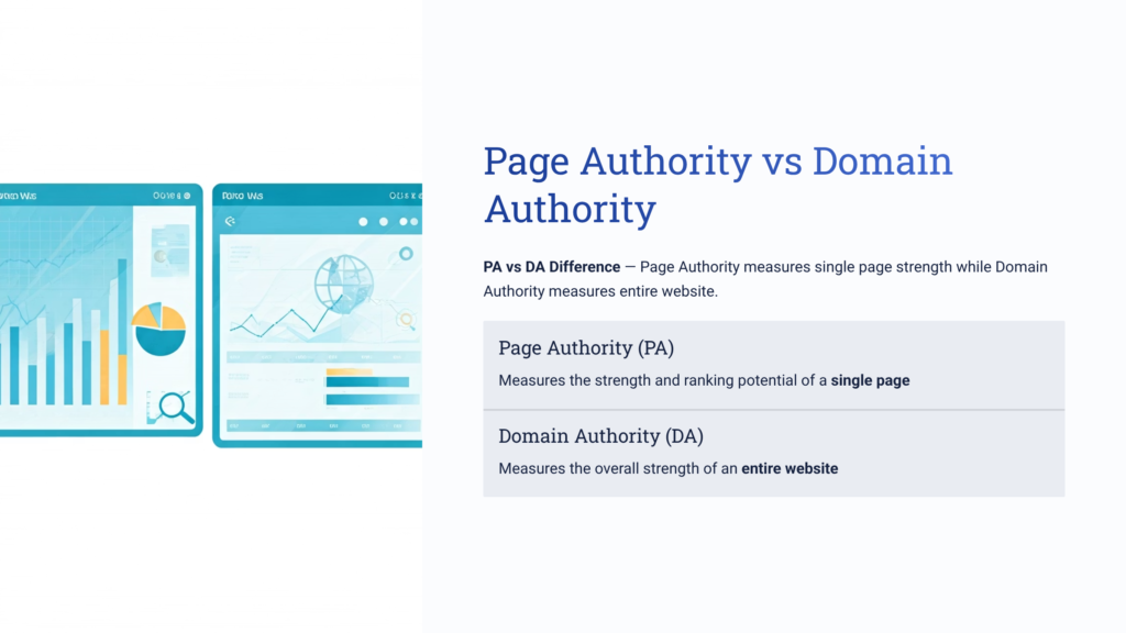 Page Authority vs Domain Authority