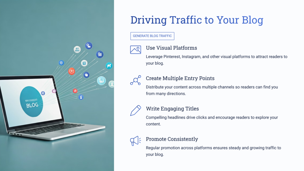 Increasing blog traffic using social platforms and content strategy