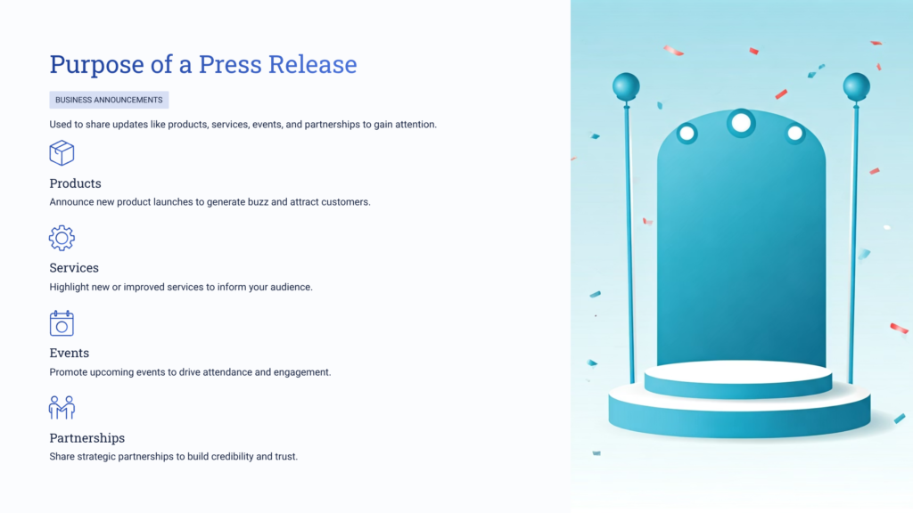 Purpose of a Press Release