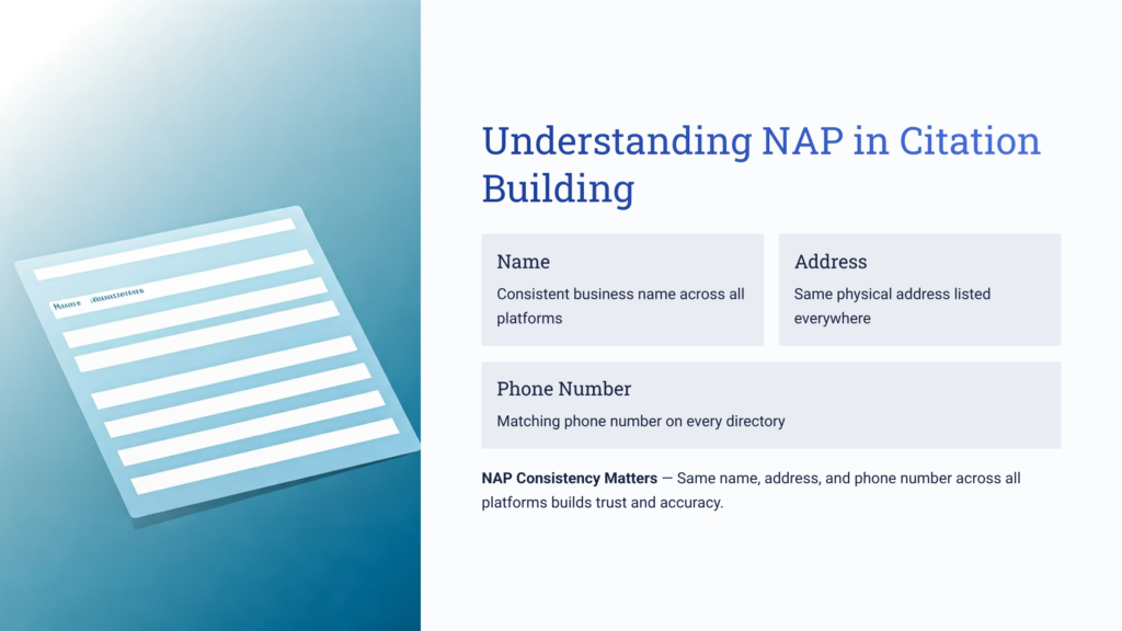 Understanding NAP in Citation Building