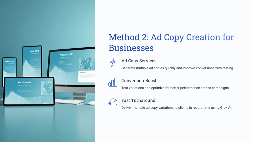 Ad Copy Creation for Businesses