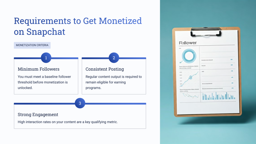 Requirements to Get Monetized on Snapchat