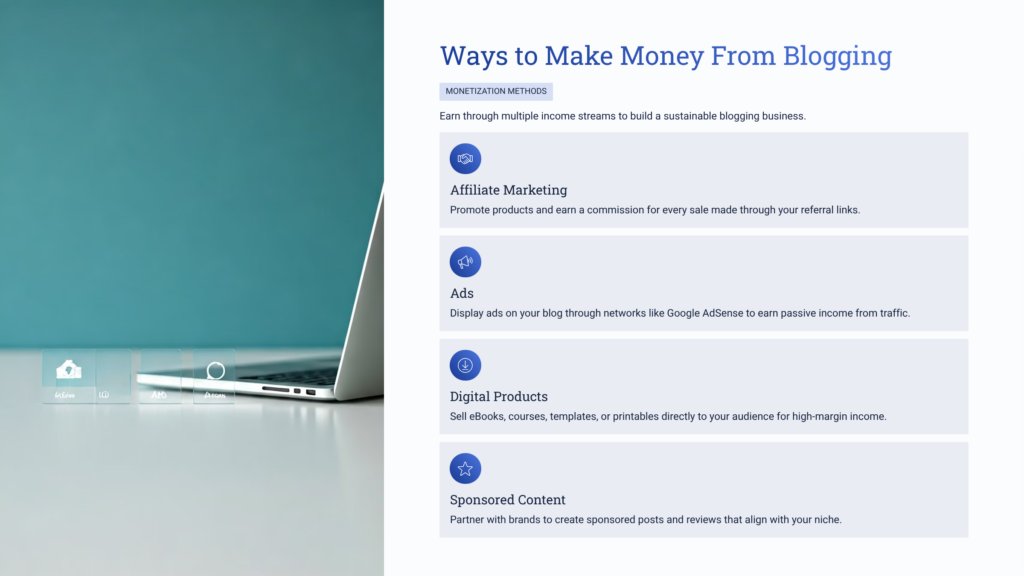 Ways to Make Money From Blogging