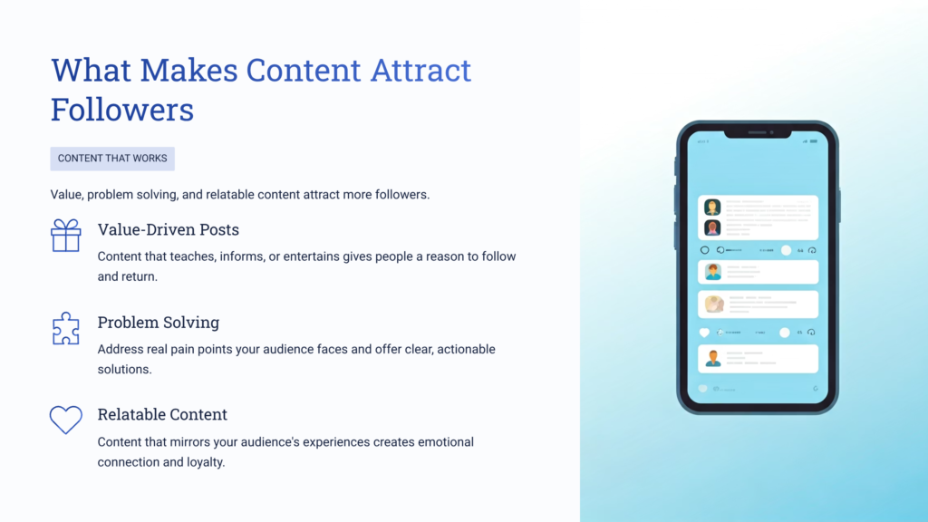 What Makes Content Attract Followers