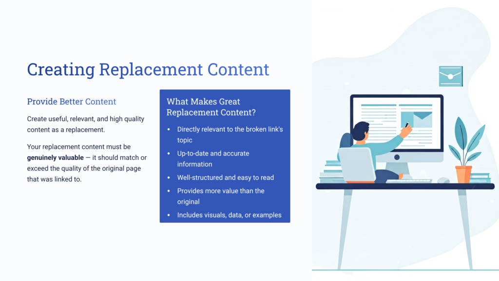 Creating Replacement Content