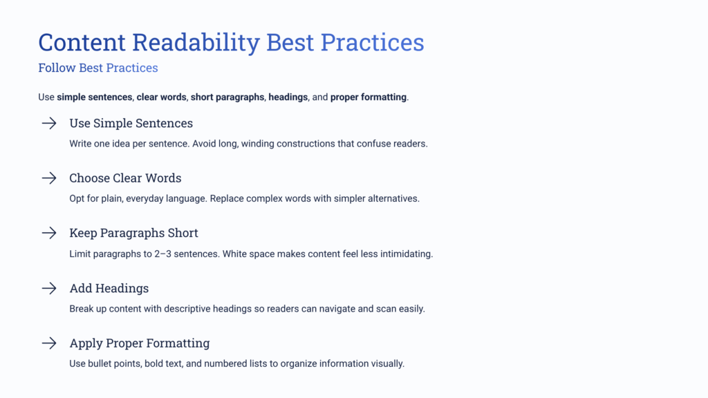 Content Readability Best Practices