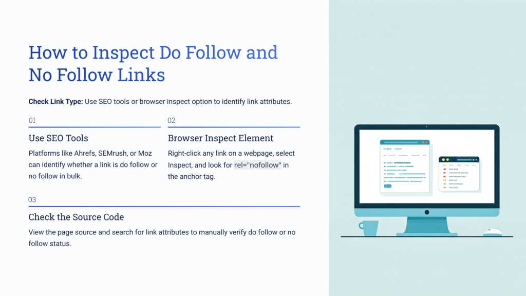 How to Inspect Do Follow and No Follow Links